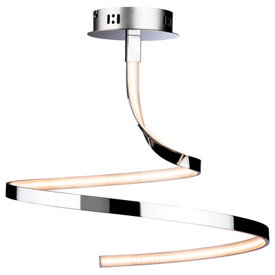 Wave LED Semi Flush Mount