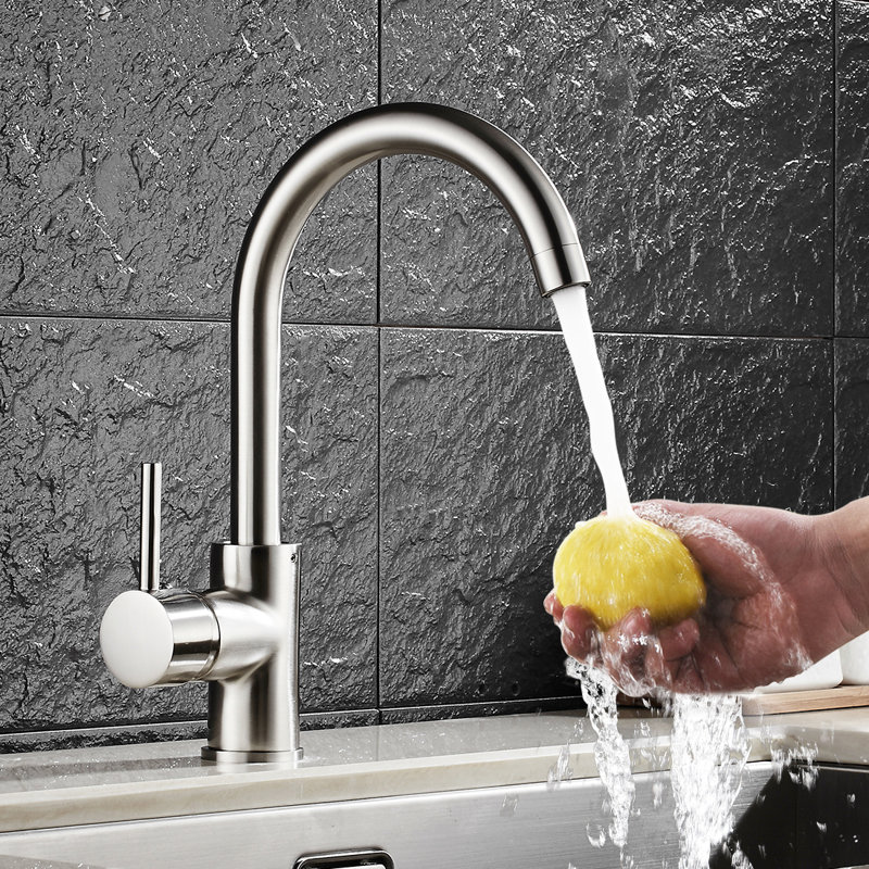 FLG Kitchen Faucet, Brushed Nickel