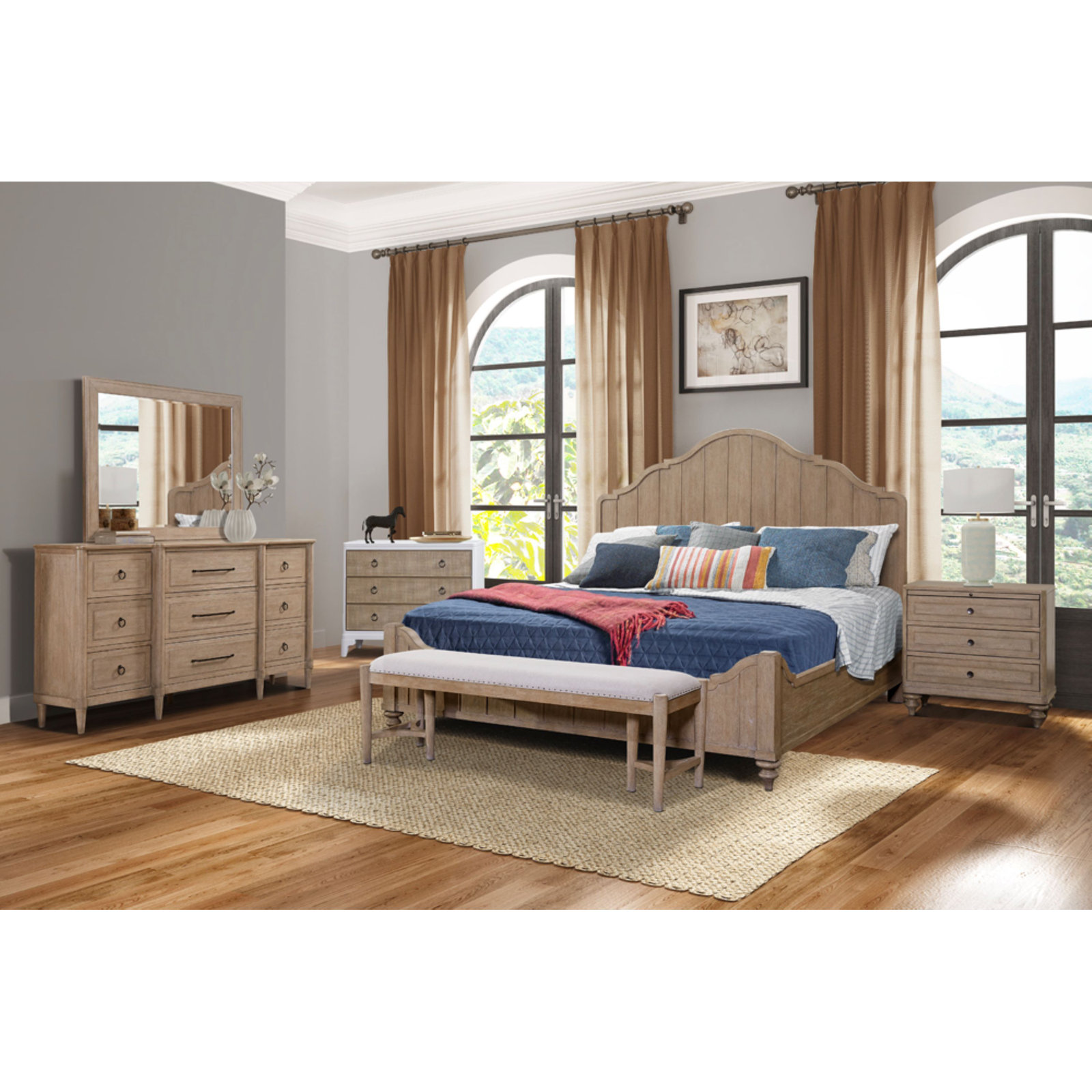 Leflore Heights 3-Drawer Nightstand