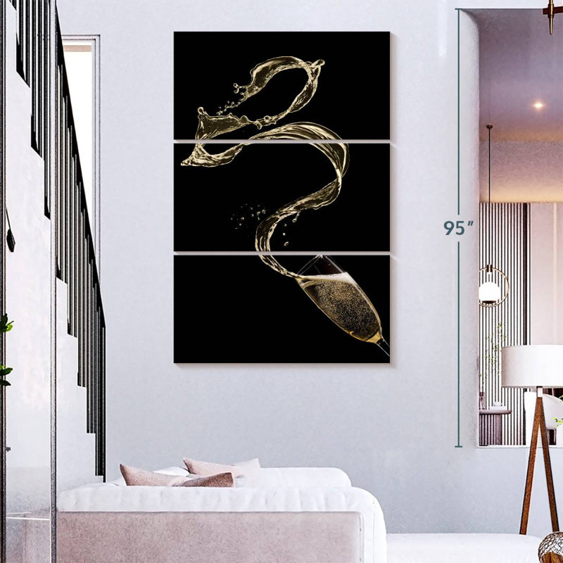 Yarlin Champagne Splash, 74" H x 48" W