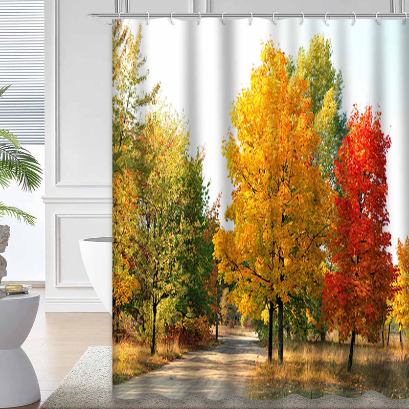 Rideau de douche Autumn Fall Trees, L 72 po x l 72 po