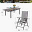 Ensemble repas pour 8 personnes, table de patio et chaises de salle à manger en métal Argyri-87460535