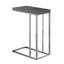 Table d'appoint en gin, forme de C, stratifié étroit de 10 po x 18 po, métal-101190889-101190890