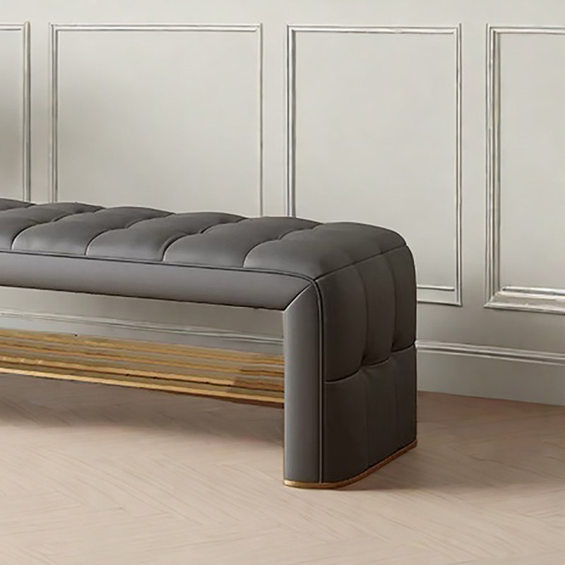 47.2in Shoe Storage Bench, Gray