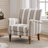 28.3" W Polyester Upholstered Armchair With Solid Wood Legs-2052878732