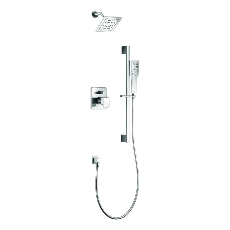 Acadia Complete Shower System with Rough in-Valve, Chrome