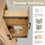 Cristo 36'' Wall Mounted Single Bathroom Vanity with Quartz Top-1364460229