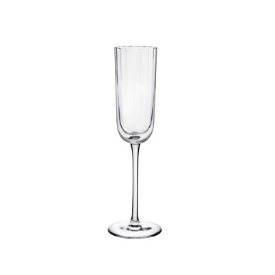Ensemble de 2 verres à champagne en cristal sans plomb 6 oz Neo