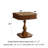 Bishop II Cherry Finish Reversible Chess Checker Game Table W/Game Tray (Chess Fingures Not Included)-106221628