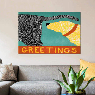 Stephen Huneck - Wrapped Canvas Print
