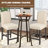 Red Barrel Studio Set Of 4 Nailhead Bar Stools Upholstered Counter Height Stool For Kitchen/dining Room-2127892223-2127892221