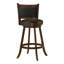 Tabouret pivotant Caesare en brun et noir-41772980