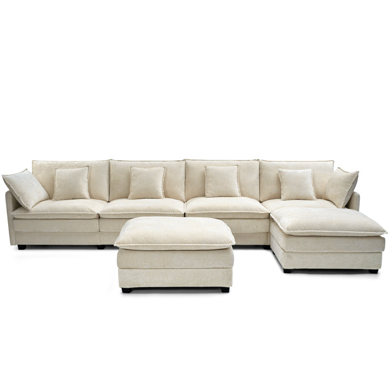Canapé modulaire Modern, Velours beige