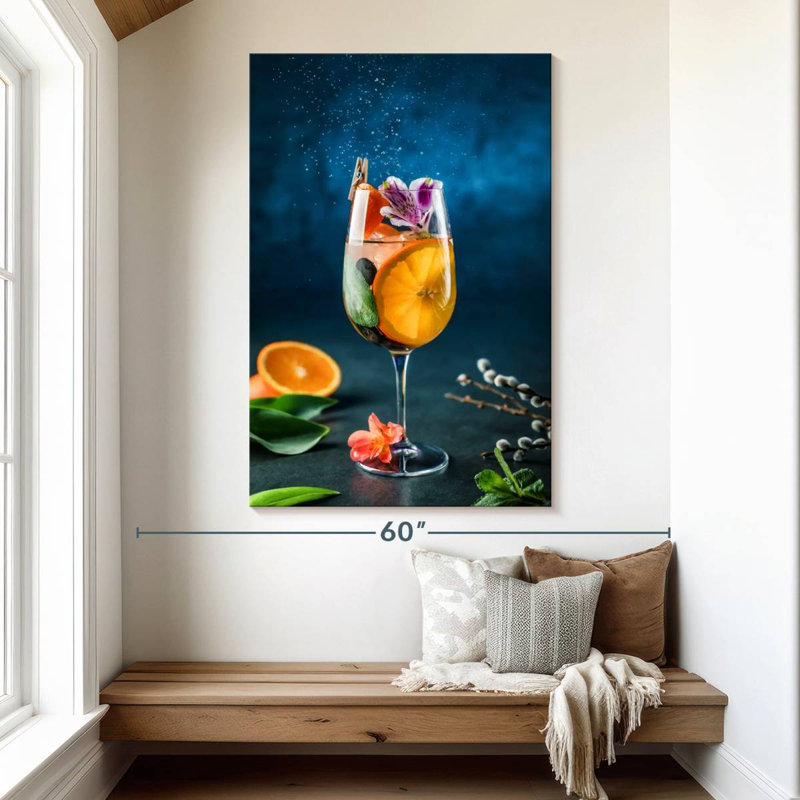 Yarlin Citrus Cocktail, 51" H x 34" W