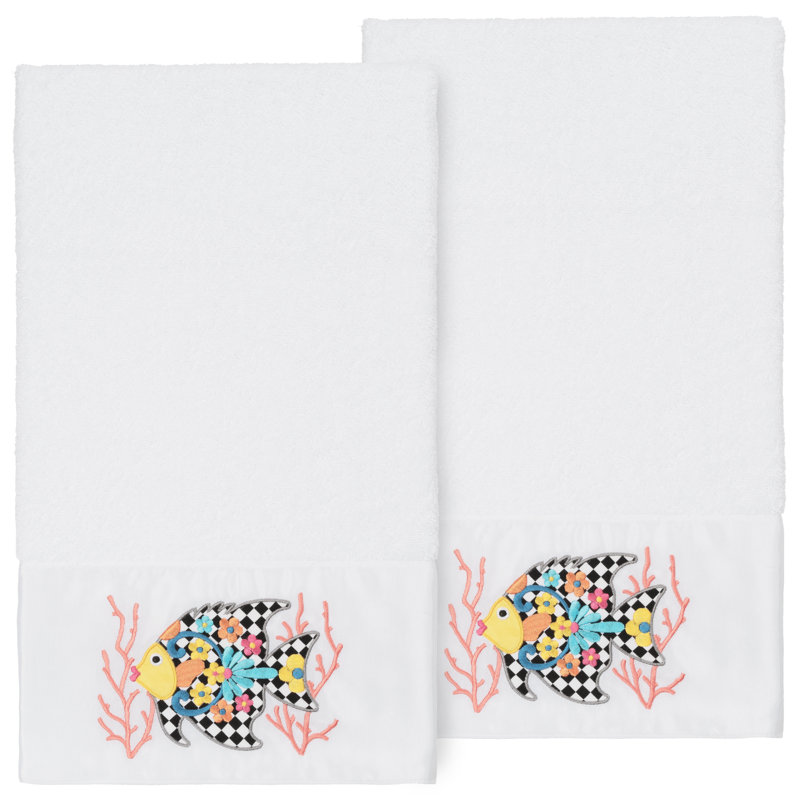 FELIZ Midweight Bath Towel, White