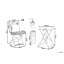 Bistro Set Metal Sea Blue Quetzy-897272462