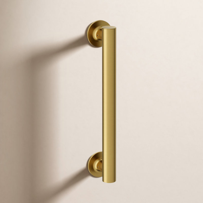 Purist® Grab Bar, 12"W, Vibrant Brushed Moderne Brass