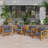 Outdoor Acacia Wood Club Wooden Armchair-1641544254