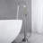 1 Handle Floor Clawfoot Tub Faucet with Diverter-89798827
