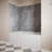 Streamline DSH-1340-136 32 in. L x 60 in. W x 55 in. H 4-Piece Glue-Up Alcove Bathtub Surround in Grey Marble Finish-121595982