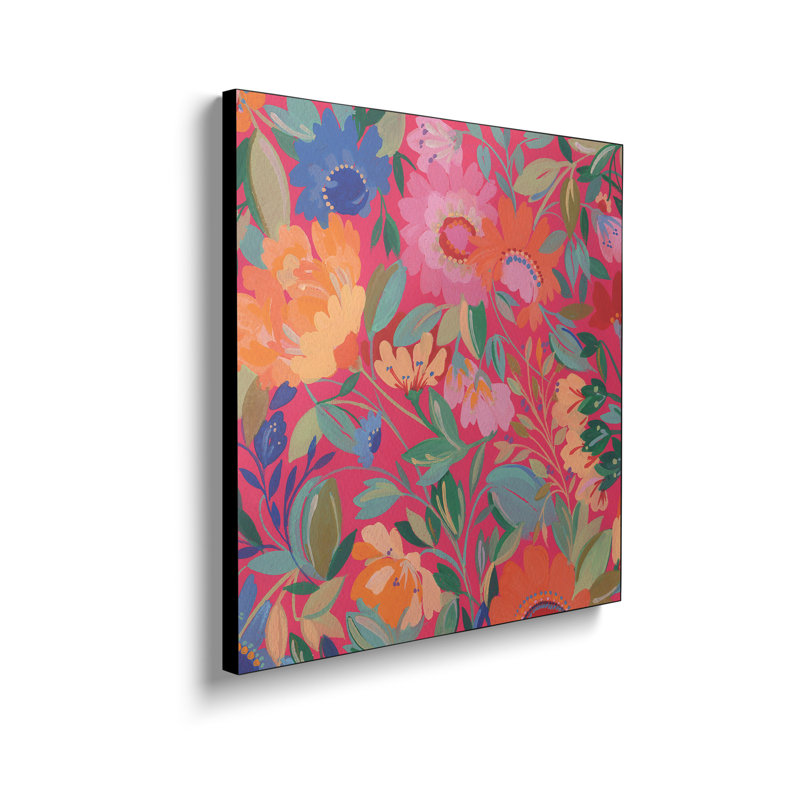 Reproduction d'art sur toile en métal Steemplix - Jardin mexicain par Kim Parker