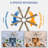 72 inch 8-Blade Ceiling Fan with LED Light Remote App Control Reversible Two-tone Fan Blades Black & Light Wood Grain-349259512-349259518
