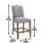 Hallowell Upholstered Counter Stool with Solid Wood Frame