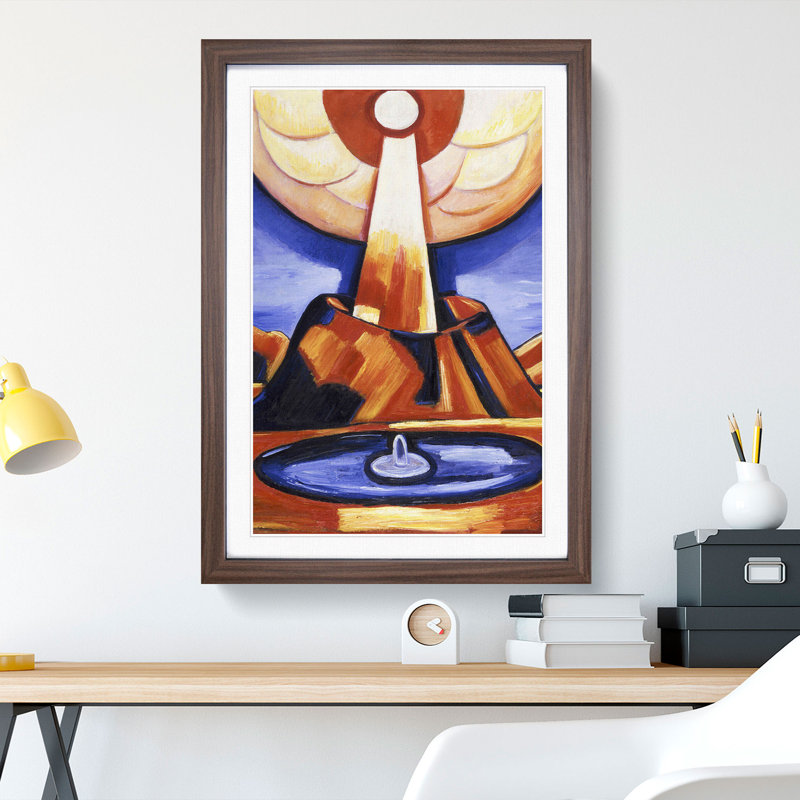 Paracelsus by Marsden Hartley - Picture Frame Painting, Walnut Framed, 36cm H x 27cm W x 2cm D