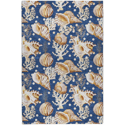 Premium Machine Washable Dream Shag ADS185 Shells Rug