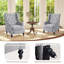 Manual Reclining Upholstered Wingback Armchair-1130921371