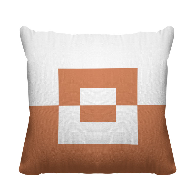 Coussin décoratif intérieur / extérieur Granger, L 19 po x H 19 po, Chair