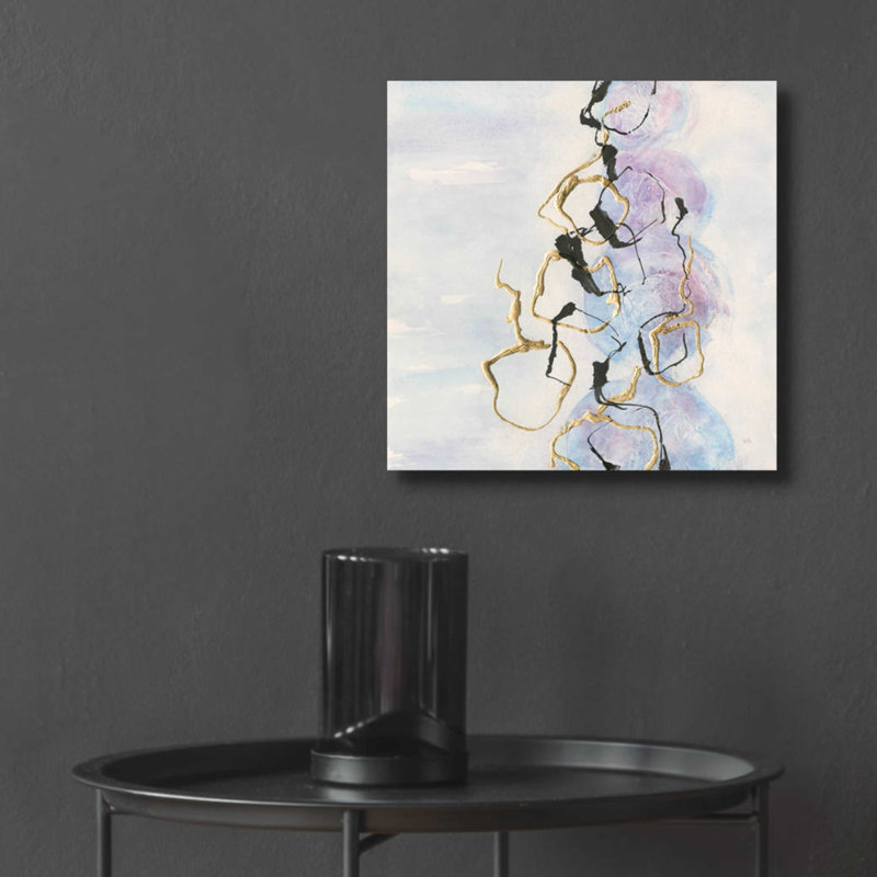 «Abstract Lines On Pastel I» par Chris Paschke, H 12 po x l 12 po x P 0,13 po