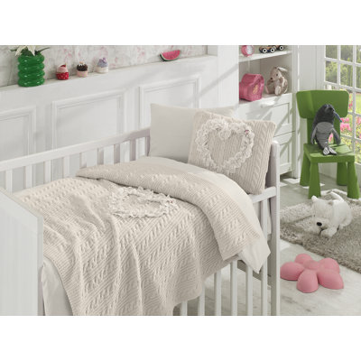 Bryan 6 - Piece Wool Crib Bedding Set