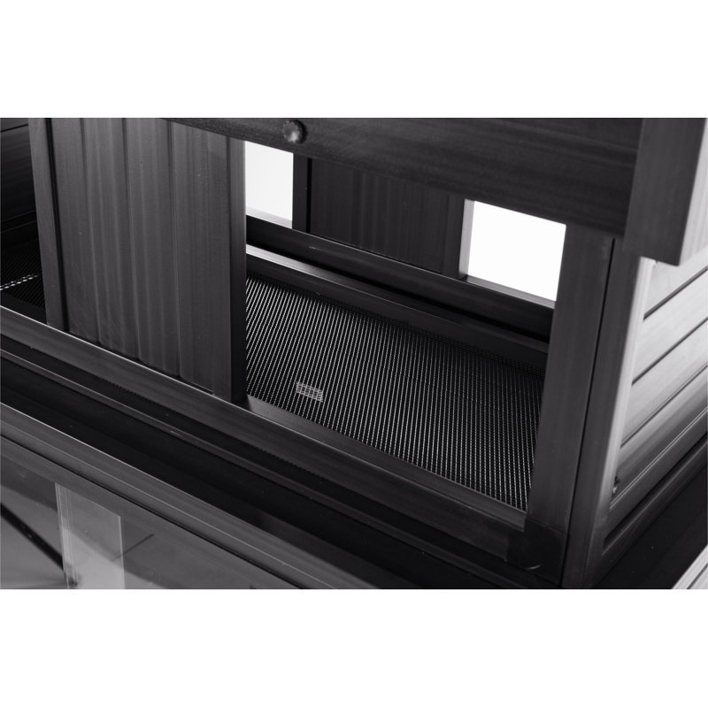  Ensemble de deux boîtiers de rangement pour reptiles ECOFLEX New Age Pet, H 47,8 po x l 36 po x P 18,5 po, Noir