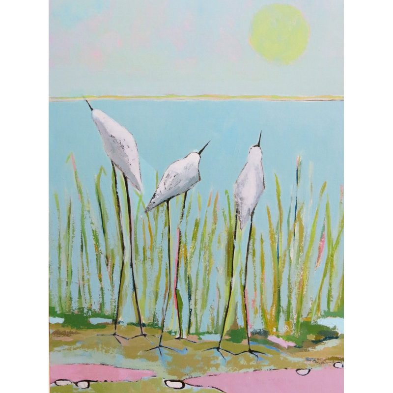 Bird Watchers Print by Phyllis Adams, 31.25" H x 25.25" W