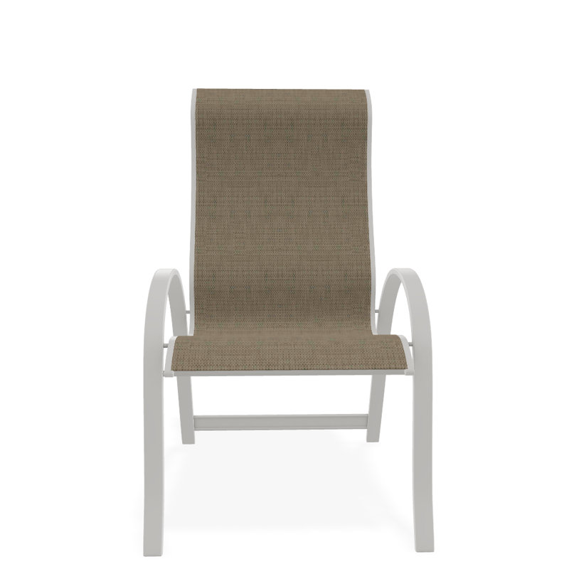 Aruba 1 Outdoor Dining Armchair, Textured Snow, Newport