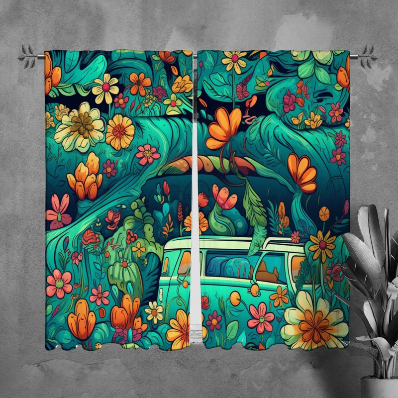 Tress Polyester Room Darkening Curtain Pair, L 40 po x L 82 po
