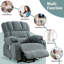 Fauteuil de massage électrique Power Lift, adapté aux personnes âgées, avec fonctions de chauffage et de vibration, cuir polaire avec USB, peut être utilisé pour s'allonger
