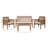 Mokane Acacia 4 - Person Patio Conversation Set with Cushions-1539506088