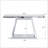 55.9" Modern Luxe Full-Body Mirror Entryway Table With Trapezoid Base – 360° Reflective Console Table, Sturdy Wooden Frame, Scratch-Resistant Design & Open Storage For Hallway, Living Room, Staircase