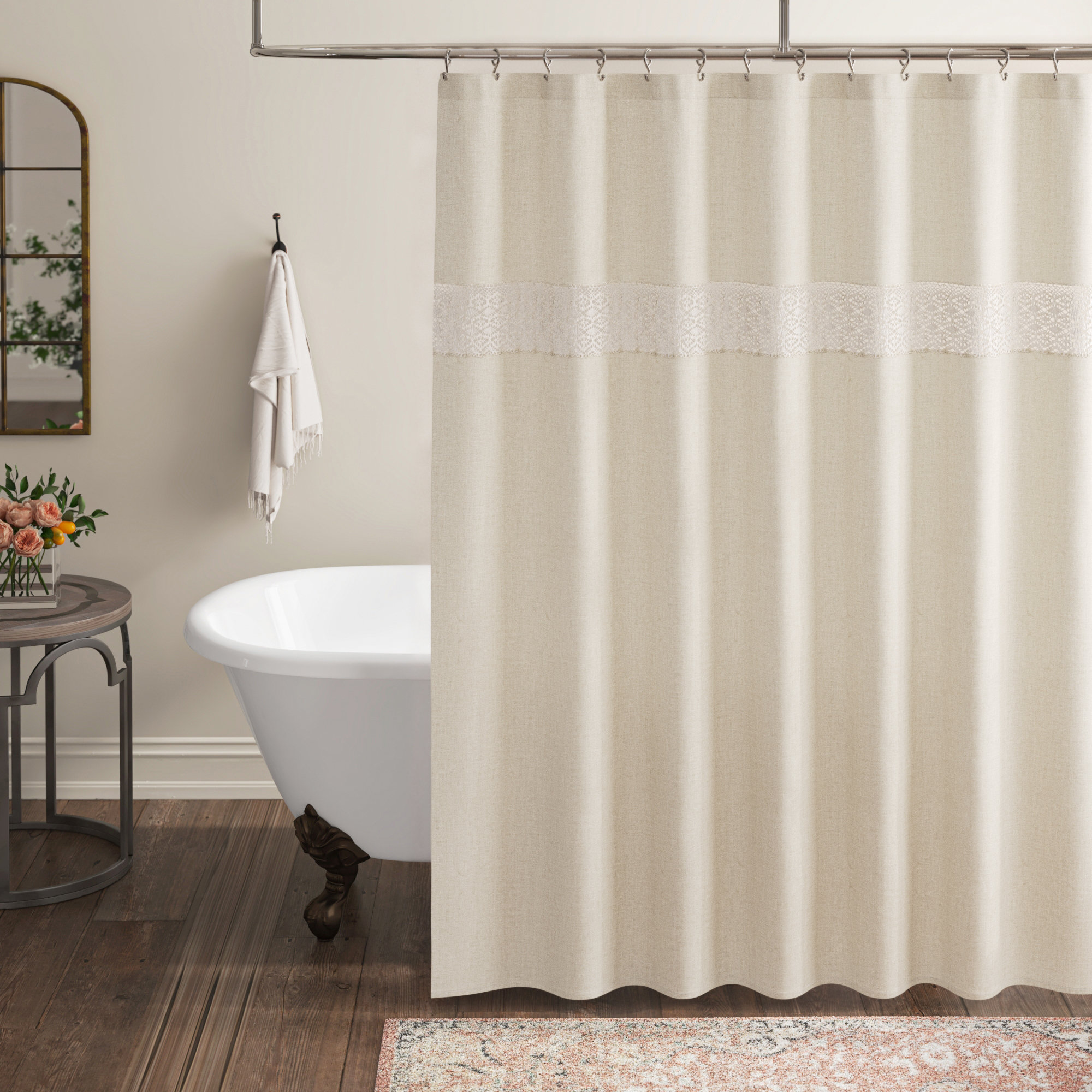 Kelly Clarkson Home Reine Cotton Blend Shower Curtain & Reviews