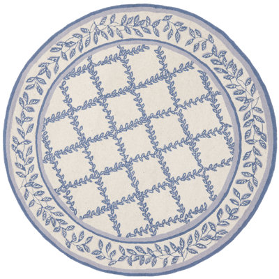 Roseta Hand Hooked Wool Pile Geometric Rug