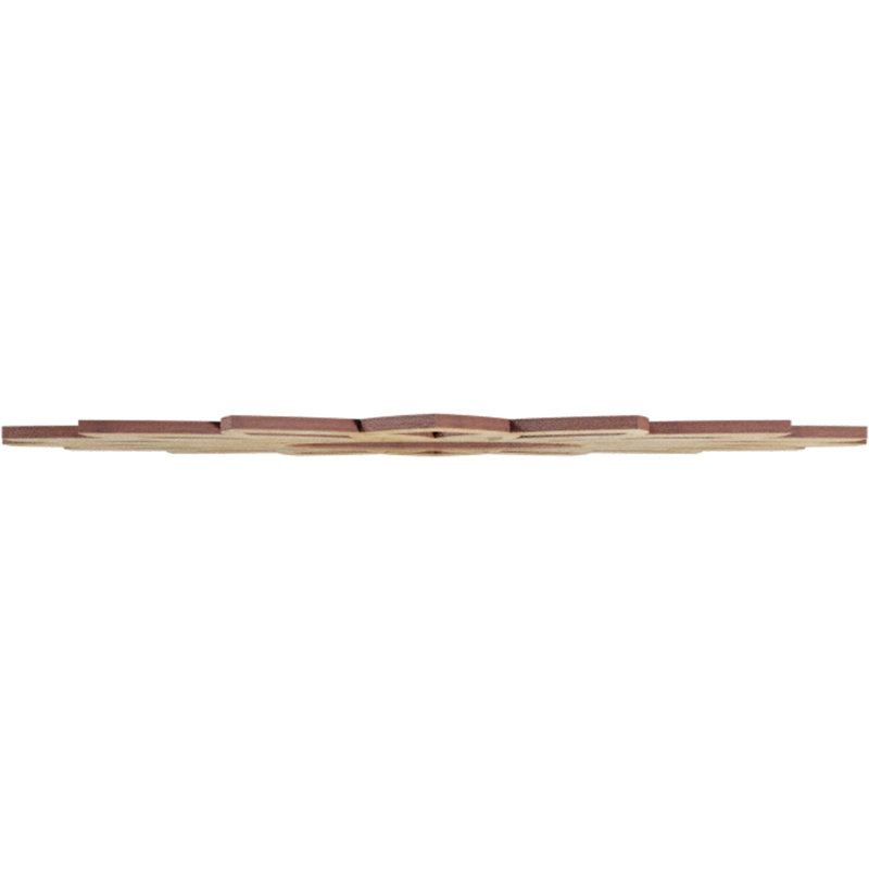 16"OD x 5 5/8"ID x 1/4"T Daisy Wood Fretwork Pierced Ceiling Medallion, Birch, 16" H x 16" W x 0.25" D, Birch