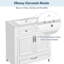 Meuble-lavabo de 30 po avec lavabo en céramique, structure en bois massif, portes à fermeture douce, style rétro-2053683721-2053683720