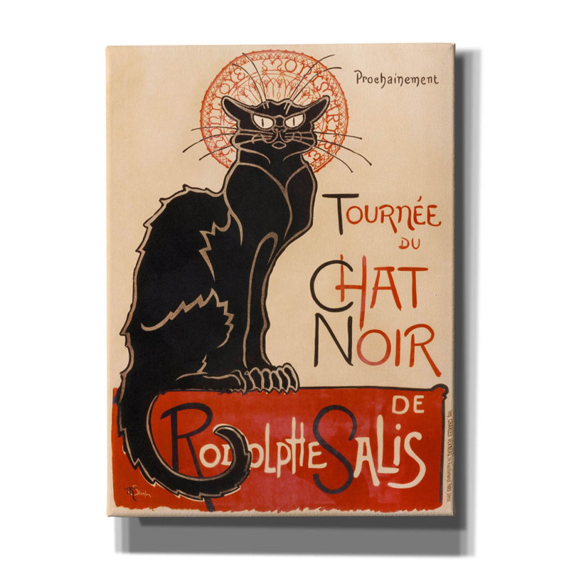 «Imamah Chat Noir» par Theophile Alexandre Steinlen, H 16 po x l 12 po x P 0,75 po