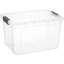 Superio 26 pte Bac de rangement transparent avec couvercle, boîte de rangement en plastique pour la maison-415959430