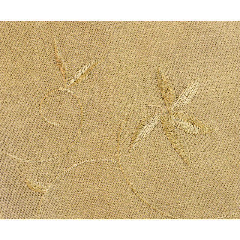 Elland Semi Sheer Curtain Single Panel, 52" x 54", Butterscotch
