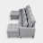 3-Piece 110.2'' Upholstered Chenille U-Shape Sectional-1239558026