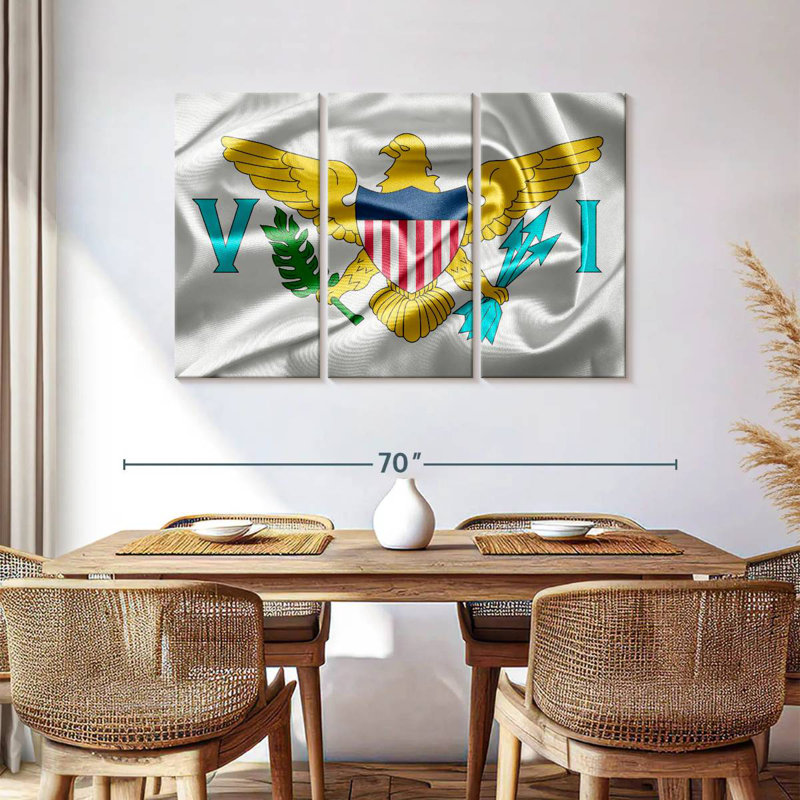 Borges Virgin Islands American Flag, 36" H x 57" W