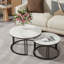 Ensemble de 2 tables basses gigognes Jakesha